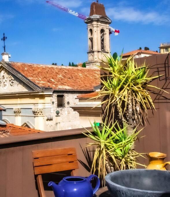Ferienwohnung Duplex, Jacuzzi, Terrasse Sur Les Toits Nizza Exterior foto